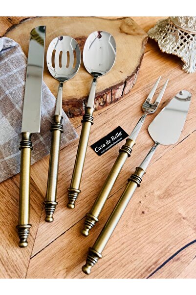 CASA DE BELLA Steel 5-Piece Luxury Serving Set