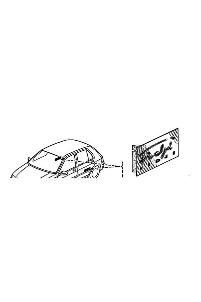 RapidAuto Banda decorativa OE Renault Clio 1990-1998 autocolant model Fidji ;...