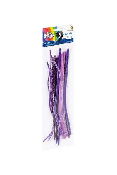 Fiorello Accesorii creatie GR-CH020, sarma plusata mov, 30 cm, 20 bucati/set