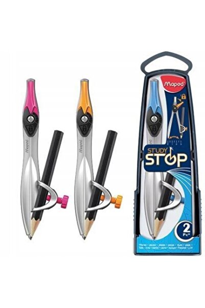 Maped Compass scolar cu creion, Metal, Multicolor