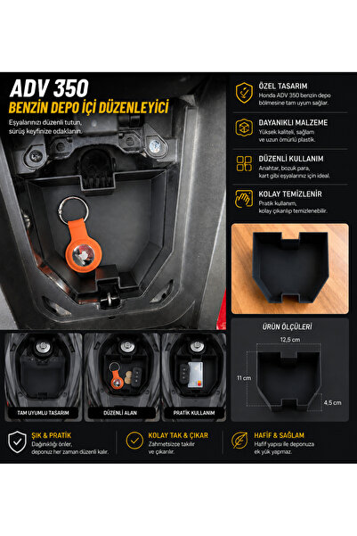 Honda ADV 350 Benzin Deposu İçi Düzenleyici Organizer Kutusu