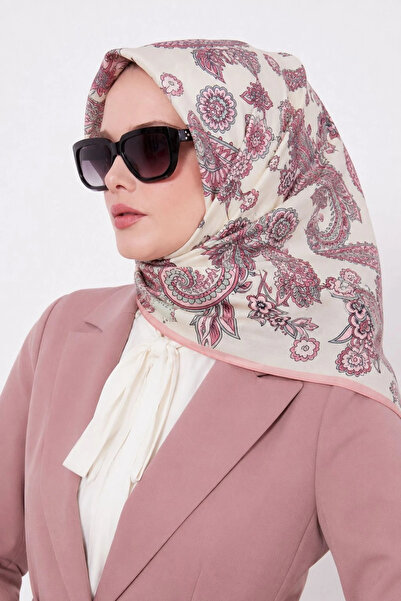 Lesscarves Patterned Cotton Silk Scarf Ls2207