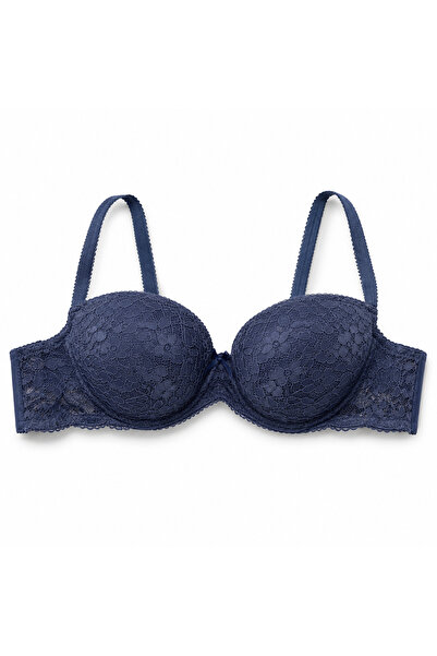 Generic Women's Lace Push-Up Bra with Padded Cups & Adjustable Straps-Size 52...