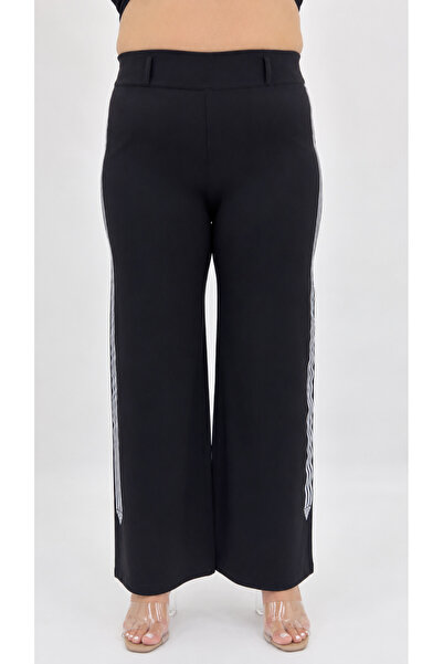 ZANESSİ FASHION Plus Size Knitted Lycra Women's Trousers