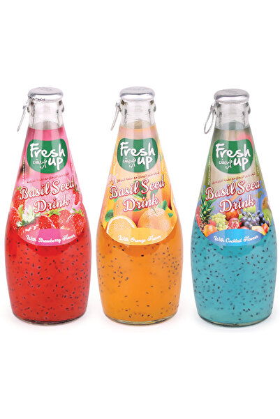 FRESHUP Fresh Up Basil Seed Drink Assorted 2x290ml