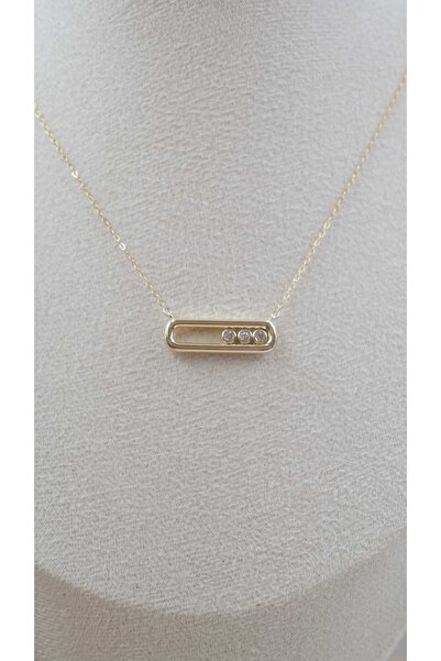 Jerie Three Stone Mess Model Necklace
