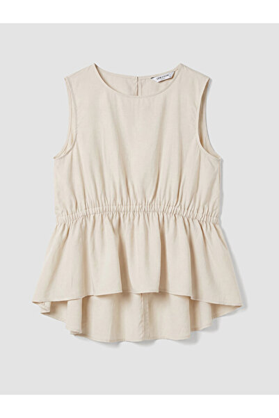 LC Waikiki Zero Roba Collar Peplum Blouse for Style Enthusiasts from Uzg Store