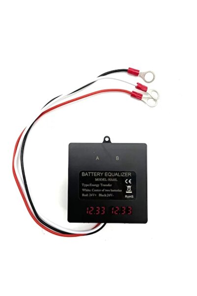 YUPY ®   Ισοσταθμιστής μπαταριών 24V για φωτοβολταϊκά πάνελ, Οθόνη LCD, 2 Μπα...