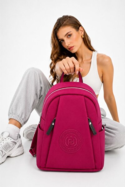Just Polo Original Justpolo Women's Backpack with 9 Compartments (Size 33X28 cm)