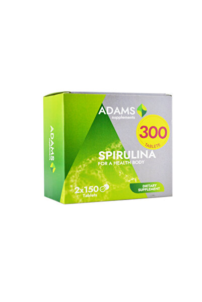 Adams Supplements Spirulina 400mg 300tb (150tb+150tb)