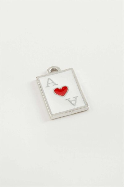 ZERO LAND Spt-Gld Tarot Enamel Pendant - (80822) Silver Color