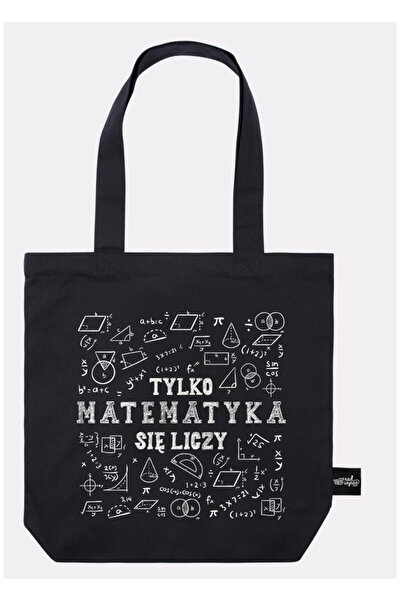 OEM Nadwyraz.com, Geanta tote din bumbac cu imprimeu Doar matematica conteaza...