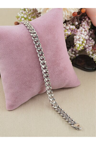 Bilge Takı Vip Silver Color Xuping Chain Steel Bracelet, Non-Tarnishing Steel...