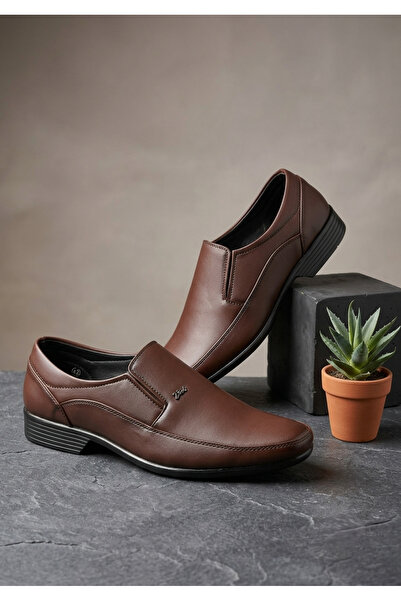 LEVIOTTO Men's Formal Slip-On Shoes | Brown Office Business Dress Shoes | Cla...