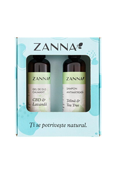 ZANNA Pachet Cadou Sampon Antimatreata cu Extract Telina si Tea Tree 250ml + ...