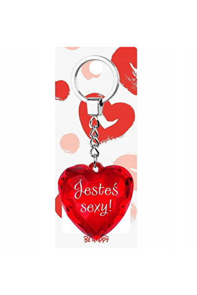 Be-Happy Gifts Breloc inima multicolor 10.3x5.9cm