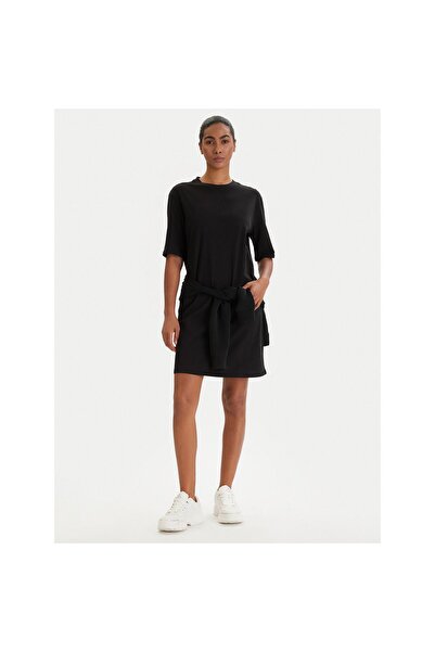 Armani Exchange Rochie de zi cu zi pentru femei XW000825 AF10356 Negru