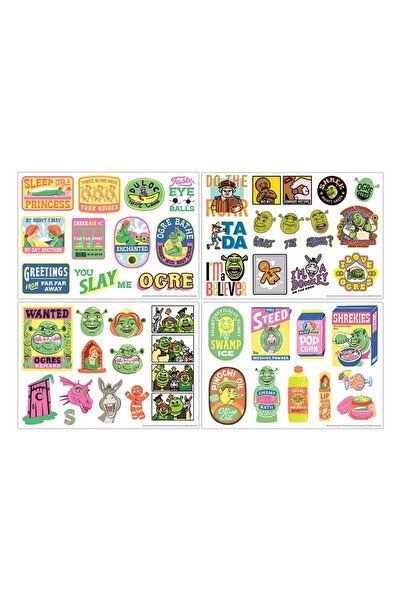 Fanattik Set de Stickere Decorative FaNaTtik, 48 bucati, multicolor, din vini...