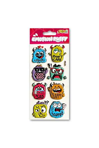 Penmate Set stickere decorative Emotion Monster multicolor 9x21cm 8 buc