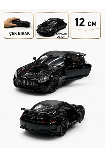 SCOWETTO 1:36 ÖLçek Mercedes Amg Gt Metal Model Araba Siyah