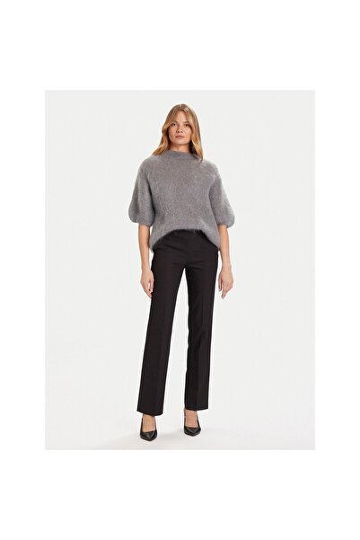 Morgan Pantaloni de damă din material textil 242-PBEKA.F Negru