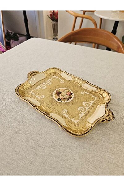 MİMSEGÜN DEKOR El Boyamasi Rectangular Tray