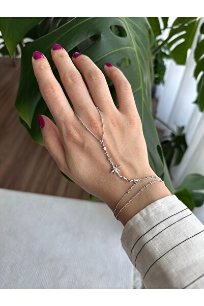 ringbox Gümüş Renkli Kuzey Yıldızı Topçuklu Şahmeran