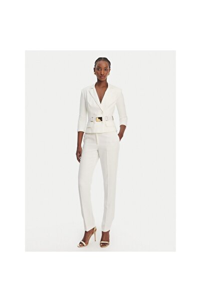 Elisabetta Franchi Γυναικείο Μπουφάν GI22461E2 Λευκό
