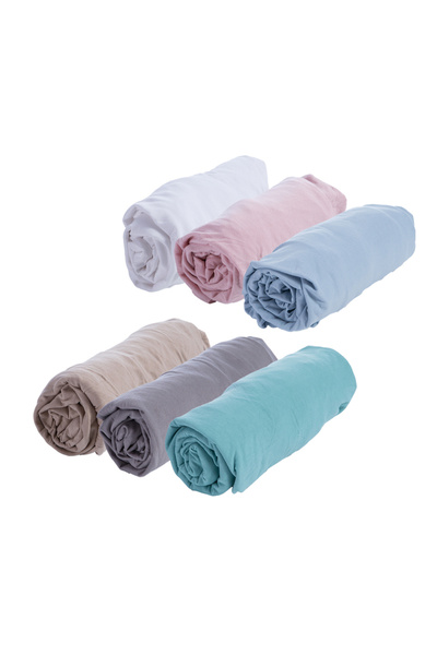 Nef Nef Homeware Nef Nef Εφαρμοστό Σεντόνι Ζέρσεϊ 160x200+30 Μπλε Σκούρο