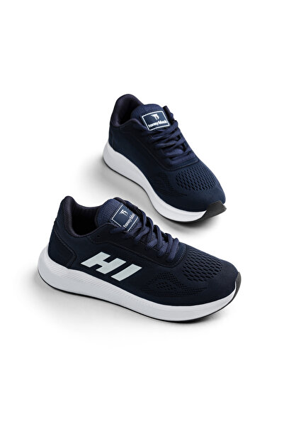 Tonny Black Unisex Lacivert Rahat Kalıp Hafif Esnek Şeritli Sneaker