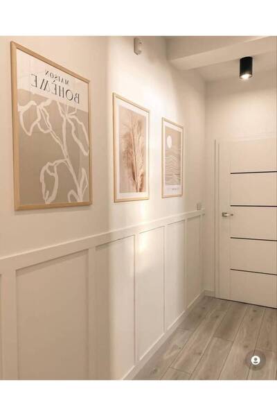 GİVAYO WOOD'S GİVAYO WOODS Duvar Çıtası, 10 Adet 100 Cm x 8 Cm Dekoratif Duva...