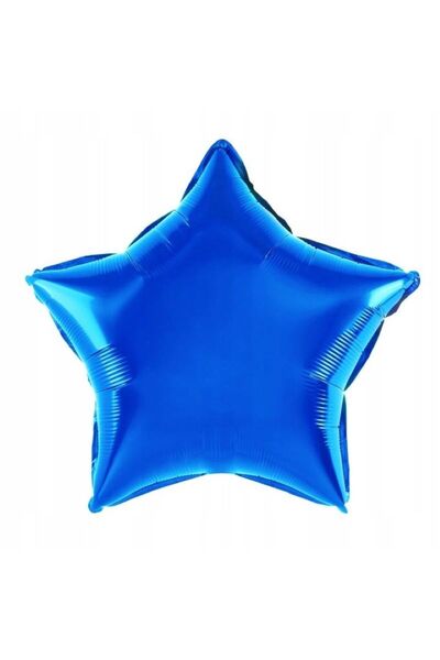 genaja Balon Folie Stea Albastru 18 Inch (45 cm) pentru Petreceri, Aniversări...
