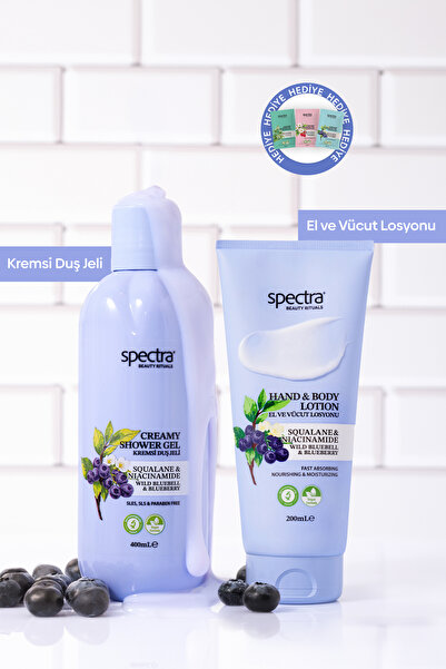 Spectra Care Blueberry&Wild Bluebell 2'li Vegan Bakım Seti - Kremsi Duş Jeli ...