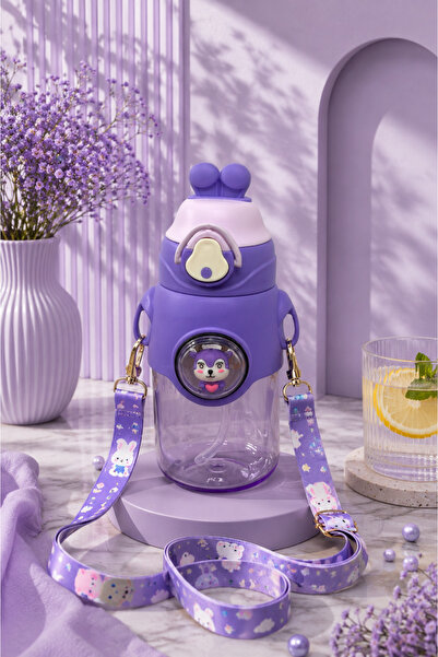 YzHome Luxury Colorful Acrylic Hanging Water Bottle Rabbit Model 500ml
