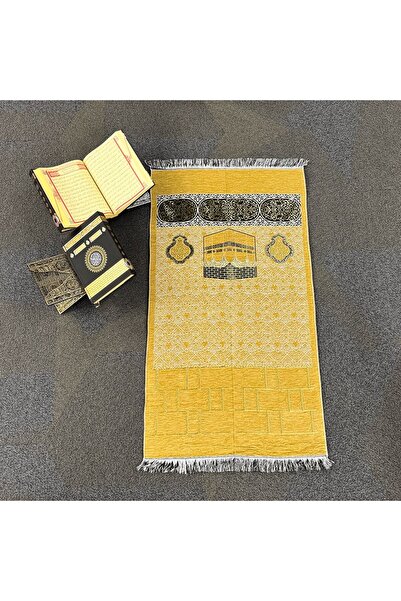 mybedesten Prayer Rug - Chenille Kaaba Motif