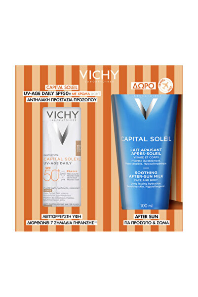 Vichy | Promo Capital Soleil UV-Age Daily Pigment Light Spf50+, 40ml , Λεπτόρ...