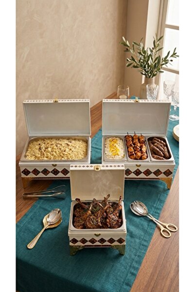 Generic Luxury 10L+5L+3X3L Buffet Catering Chafing Dish Set with Stylish and ...