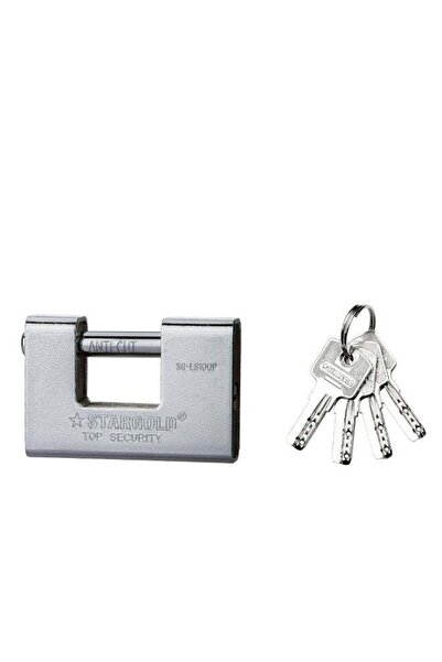 Stargold 100mm Heavy Duty Padlock Solid Steel Anti-Cut & Anti-Drill Lock with...