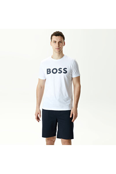 BOSS Erkek Beyaz T-Shirt