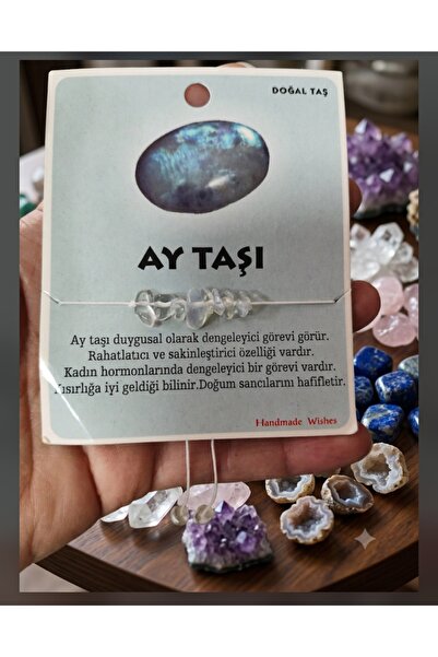 best bioenerji taş terapi سوار من الحجر الطبيعي برباط من حجر القمر