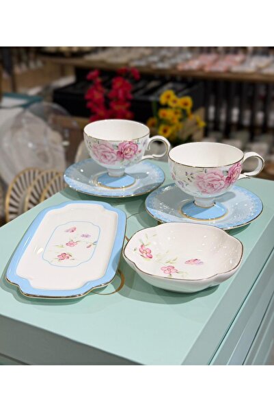 Onedekor 6 Piece 2-Person Bloom Porcelain Cup Set