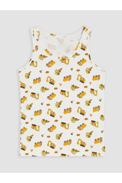 LC Waikiki Ozmarka New Season Work Machine Printed Boys' Underwear Undershirt