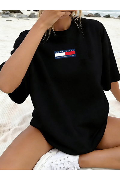 SAUDI Men and Women's 100% Cotton T-Shirt - Oversized Crew Neck Short Sleeve ...