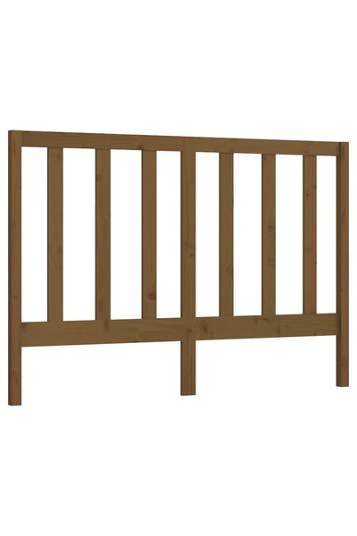 vidaxl Tăblie de pat, maro miere, 146x4x100 cm, lemn masiv de pin