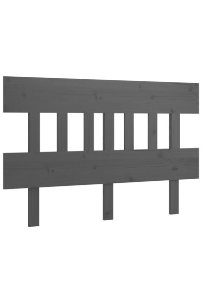vidaxl Tăblie de pat, gri, 203,5x3x81 cm, lemn masiv de pin