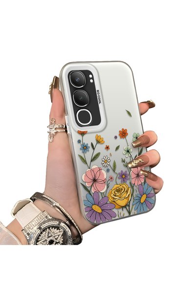 Hontinga Vivo Y19S Compatible Silicone Edge Hard Back Case Couple Phone Case ...