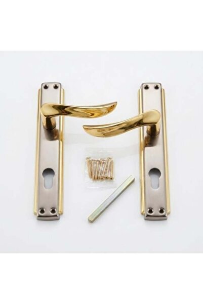 KANA Kilun Full Wooden Door Set Gold and Silver - Kana
