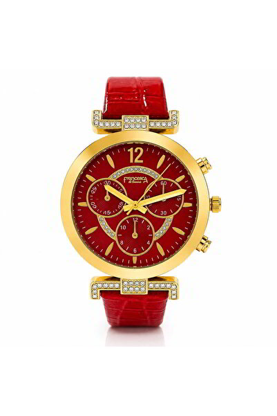 Watch Ceas de dama Francesca di Geneva FF495, rosu, stil elegant casual