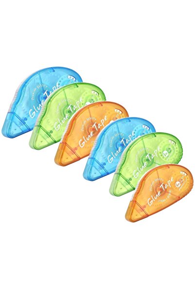 Arabest 6-Pack,Double-Sided Tape Roller,Scrapbooking Glue Tape Dispenser for ...
