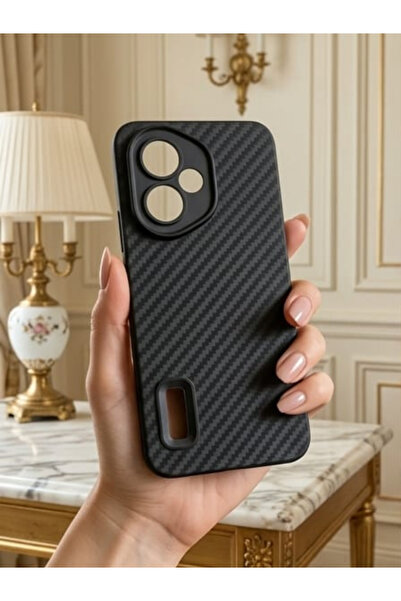 CaseTechnoo Honor 400 Uyumlu Slim Karbon Desenli Silikon Koruucu Kılıf